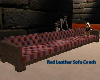 Red Leather Couch Sofa