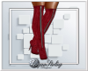 Sherie Red Knee Boot
