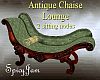 Antq Chaise Lounge LtGrn