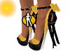 Mustard Yellow Bow Heels