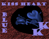 (KK)KISS HEART BLUE