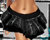 *E* pleated latex skirt