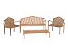 Copper Bench and Chairs