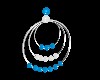 Blue Pearl Hoop Earrings