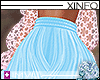[i] Flared Skirt -Blue