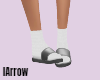 Grey - Flip Flops & Sock