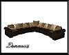 Dark Brown Sectional