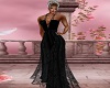 Lace Evening Gown Black