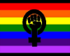 Lesbian Pride Wall Flag