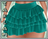 T* Ruffled Skirt Teal