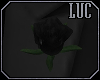 [luc] Lapel Flower Black