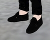 || Black Flat Loafers