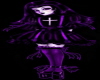 dark purple gothic girl