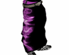 purple elec rave pants