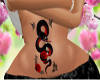 `2L`RED COBRA BELLY TATT