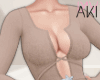 Aki Plush Deep V Brown