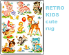 Retro Kids Rug 1950
