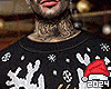 Xmas Reindeer Blk.