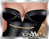 AC! Black leather dress