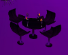 (AA) Purple Table&Chairs