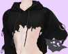 ☽ Hoodie Ripped Layer