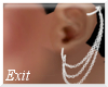 Chain Earrings - White