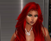 Red Long Feather Hair