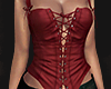 $ tied lace corset red