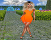 GL-Orange Summer Dress