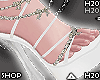 Heels RIbbon White