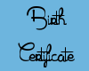 Gia Birth Certificate 