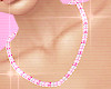 ! pink bead necklace
