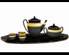 Tea-Set black gold