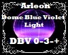 Dome Blue Violet Light