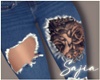 Holes Jeans^Tatto