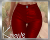[K] LEATHER PANT RL RED