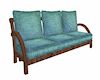 Wooden BlueGreen Sofa