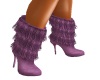 Lilac tassle boots