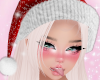 ! Add santa hat glitter
