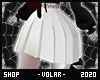 Short skirt V white