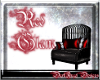Red Glam Cuddle Chair