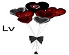 Valentine Balloons Black