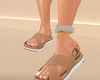 D. Nude Strap Sandals