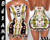 ~B~SILK PRINTED DRES XXL