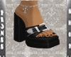 MP Symbol Blk Sandals