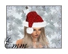 !E!  Glitter Santa Hat