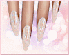 Nude Glitter Nails