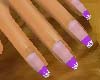 hotpurple french nails