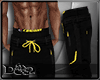 D- Black Yellow Pants