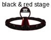 black and red stage